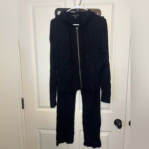 Banana Republic Black sweater Zip-Up Hoodie with Pants